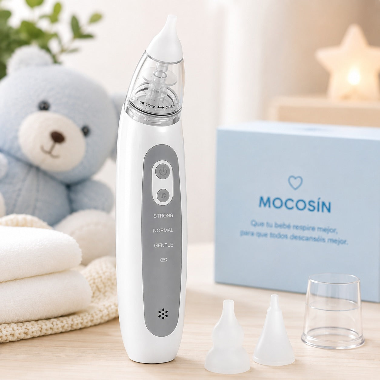 MOCOSÍN™ Aspirador Nasal Eléctrico para Bebés